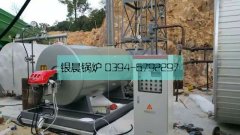 60万大卡燃气导油炉运行现场